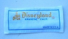 VINTAGE DISNEY DISNEYLAND CALIFORNIA EMPLOYEE CAST MEMBER CLOTHING LABEL TAG NOS picture