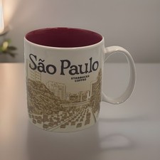 STARBUCKS Sao Paulo Brazil 16 Oz Global City Icon Coffee Mug 2015 Discontinued picture