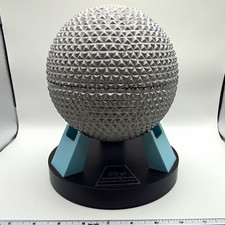 Disney EPCOT Center Spaceship Earth Sphere Container/Box w/ Display Stand 2000 picture