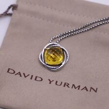 David Yurman Sterling Silver 14mm Infinity Necklace with Lemon Citrine  picture