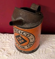 Rare 1930s Troco Motor Oil Can Hand-Soldered Shop Oiler Tulsa OK Relic picture