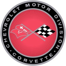 Chevrolet Corvette Crossed Flags NEW Sign 28