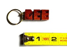 Vintage 70’s Dead stock Wooden Name Keychain picture