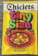 Vintage 1980’s TINY SIZE CHICLETS  Sealed Pack  New Old Stock picture