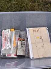 Large Antique Ephemera Lot - 1800s Letters Photos Ads Documents picture