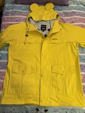 Disney Columbia Mickey Mouse Ears Hooded Rain Jacket Adult XL Yellow picture