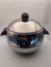 Vintage 1940's WestBend Penquin Hot/Cold Server / Ice Bucket Bakelite Handles picture