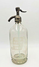 Antique G.W. Bigham Oregon City Seltzer Bottle Matching Head Corvallis Soda picture