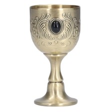 Chalice Engraving Flower Pattern Vintage Style Polishing Process Goblet picture