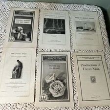 Department of Agriculture Antique 1919 & 20's Bulletin's Pamphlet's Lot 6-B picture