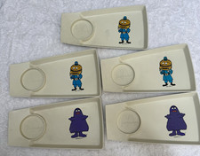 lot of 5 Vintage 1970's McDonald's Grimace & Hamburglar Big Mac Trays picture