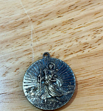 Vintage St Christopher Travel Medal Garmisch Partenkirchen Germany Gute Fahrt picture
