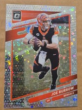 2021 DONRUSS OPTIC HOLO JOE BURROW #134 DISCO NO HUDDLE REFRACTOR #52/125 picture