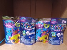 Original Lot of 4 Pieces Littlest PetShop Black Light Pet Figure Blind Bags picture