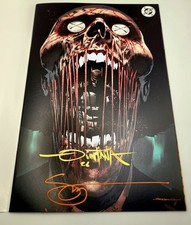 Absolute Batman 19 Glow In The Dark Virgin LMT  Variant NM GITD  2x AUTOGRAPHED picture
