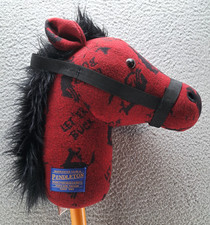 Pendleton Gund Giddy Up Pony Let 'Er Buck Cowboy Stick Pony Hobby Horse Rare picture