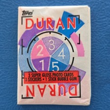 Topps Duran Duran Sealed Pack 1985 3 Photo Cards Stickers Bubble Gum picture