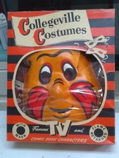 RARE 1960 WALLY WALRUS COLLEGEVILLE HALLOWEEN COSTUME +MASK+BOX WOODY WOODPECKER picture
