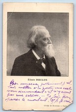 c1910's Elisee Reclus French Geographer Anarchist Portrait Antique Postcard picture