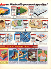 F. W. Woolworth Co. Sale Ad Prices Outstanding Values Vintage Print Ad 1956 picture