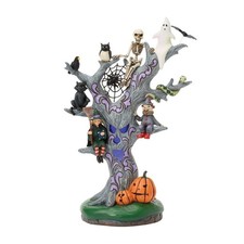 Jim Shore SCARY LED TREE HALLOWEEN FIGURINE-WICKED WOODS 6018090 NEW picture