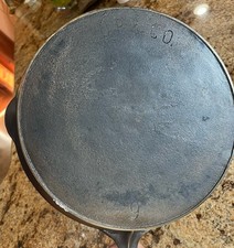 VTG O.P. & Co. #9 Cast Iron Skillet Heat Ring Early No Wobble No Warp picture