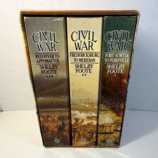 Shelby Foote The Civil War: A Narrative 3-Volume Box Set Militaria Theme picture