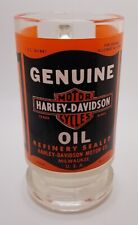 Harley Davidson Motorcycles Genuine Motor Oil Refinery Glass Beer Mug 16oz. picture