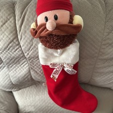 VTG 1999 Rudolph Red Nosed Reindeer Yukon Cornelius Christmas Stocking picture