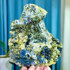 2.36LB Rare Transparent Purple Cubic Fluorite Mineral Crystal Sample/Yaogangxian picture