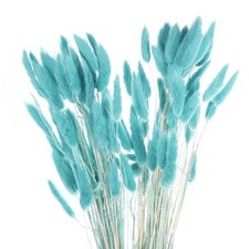 MECCANIXITY 120pcs Rabbit Bunny Tails Dried Flowers 24