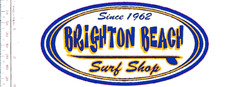 Surfing California Brighton Bach Surf Shop est 1962 Patch vel NO TARIFF picture