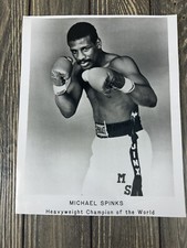 Vtg Michael Spinks Heavyweight Champion of the World 8x10 Press Photo picture