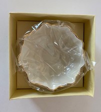 Lenox Mini Symphony Round Bowl Trinket Dish Ivory With Gold Trim New With Box picture