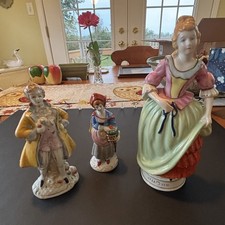 Vintage Lot Of Three Collectible Made In Occupied Japan Figures picture