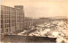 Construction of Amoskeag Mill Building Manchester New Hampshire 1900s RPPC Photo picture