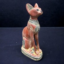 Ancient Egyptian Goddess Bastet Rare Statue Pharaonic Mythology Antique BC picture