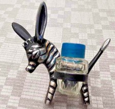  Spices Salt Pepper Shaker 1970s Vintage USSR Metal Donkey Zebra picture