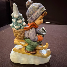 Goebel Hummel M.J. Hummel Ride into Christmas Painted Porcelain 396 2/0 picture