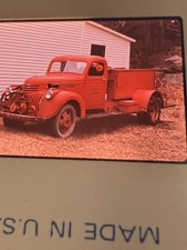 Vintage 35mm Slide Cliff Island Fire Dept Portland Maine 1940s Chevy Truck PFD picture