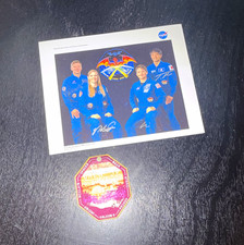 NASA SpaceX Crew Dragon Mission 10 Crew-10 Signed Photo Card + Patch 2024 picture