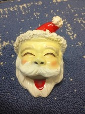 Vintage ~ Original 1960s Ceramic Christmas Santa Claus Ashtray ~ Japan picture