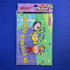 Vintage PowerPuff Girls Sticker Album 2001 Policolor Demarka Cartoon Network NOS picture