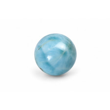 Genuine sky blue Dominican Larimar bead 14.6mm picture