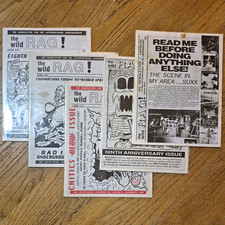 the wild RAG Newsletter Lot of 5 Issues #31 #34 #35 #38 #43 1995 Will Lee picture