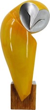 15 Inch Owl Statue, Resin Bookshelf Decor Figurine picture