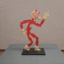 VINTAGE 1960's REDDY KILOWATT Red Business Card Figure Black Stand - Glows picture