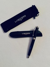 Longines Steel Rollerball Pen Leather Pouch & Dust Bag New Promotional Gift picture
