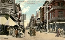 Philadelphia PA Eight St. street scene c1900s-10s Vintage Postcard picture