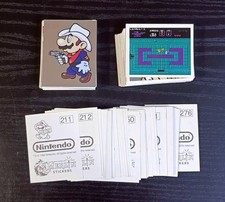 ORIGINAL Merlin NINTENDO 1992 complete set stickers Super Mario Legend of Zelda picture
